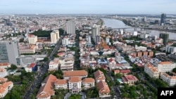FILE - This general view shows the city skyline in Phnom Penh on Nov. 20, 2024.