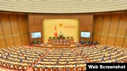 Hình minh họa. Quốc hội Việt Nam tại phiên bế mạc ngày 11/1/2022. Photo Quochoi.