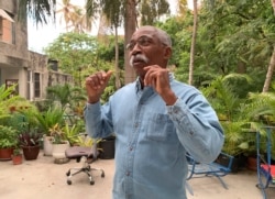 FILE - Haitian Senator Patrice Dumont gestures during an interview with Reuters in Port-au-Prince, Haiti, July 15, 2021.