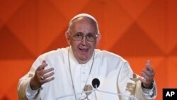 Papa Francisco no Festival das Famílias.