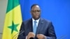 Le président sénégalais Macky Sall s'exprime lors d'une conférence de presse conjointe avec la chancelière allemande, le 27 janvier 2020 à la chancellerie de Berlin.