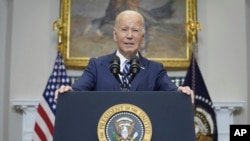 El presidente de EEUU, Joe Biden, pronuncia un discurso sobre la muerte del líder de la oposición rusa Alexei Navalny, en la Sala Roosevelt de la Casa Blanca, el 16 de febrero de 2024, en Washington.