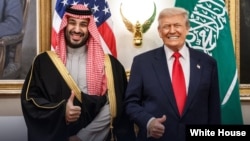 دونالد ترمپ، رییس جمهور ایالات متحده و محمد بن سلمان ولیعهد عربستان سعودی