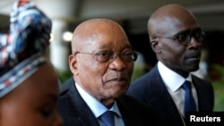 South African President Jacob Zuma tours the World Economic Forum on Africa meeting in Durban, South Africa, May 3, 2017.