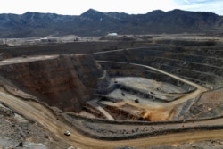 FILE - A view of the MP Materials rare earth open-pit mine in Mountain Pass, California, January 30, 2020.