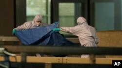 The scene on London Bridge in the aftermath of a reported shooting, Nov. 29, 2019, in this still image obtained from a social media video.