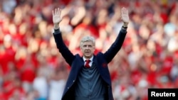 Arsène Wenger lors de son dernier match à Londres, Angleterre, le 6 mai 2018.