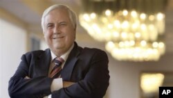 FILE - Clive Palmer in Brisbane, Australia. 