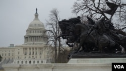 ဝါရှင်တန် ဒီစီ မြို့တော်၊ လွှတ်တော် အဆောက်အအုံ မြင်ကွင်း။ ဓာတ်ပုံ - VOA Burmese