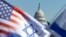 Bendera Israel dan AS dikibarkan di dekat US Capitol saat unjuk rasa mendukung Israel dan memprotes antisemitisme di National Mall di Washington, 14 November 2023. (Foto: REUTERS/Tom Brenner)