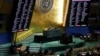 Vote results are displayed during the Eleventh Emergency Special Session draft resolution meeting in the United Nations General Assembly on the 3rd anniversary of the Russian invasion of Ukraine, at the U.N. headquarters in New York, Feb. 24, 2025.