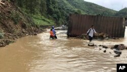 Một khu vực ngập lụt ở tỉnh Sơn La.