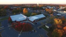Election Morning Drone Aerial Video at Maryland Polling Station