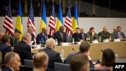 Зустріч Контактної групи з питань оборони України у форматі "Рамштайн", Брюссель, 11 жовтня 2023. Офіс президента України/AFP