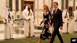 Jared Kushner et Ivanka Trump, Riyad, Arabie Saoudite, le 20 mai 2017. (AP Photo/Evan Vucci)