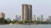 FILE - View from the Taedong River of the construction of apartment buildings for faculty members of Kim Ch'aek University of Technology in this undated photo released by North Korea's Korean Central News Agency (KCNA) in Pyongyang, May 21, 2014. 