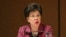 FILE - World Health Organization (WHO) Director General Margaret Chan speaks during a conference on Universal Health Coverage for inclusive and sustainable growth in Tokyo.