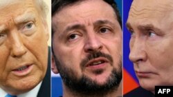 ԱՄՆ, Ուկրաինայի և Ռուսաստանի նախագահներ՝ Դոնալդ Թրամփը, Վոլոդիմիր Զելենսկին ու Վլադիմիր Պուտինը։