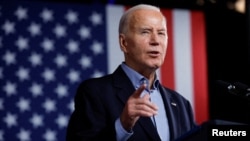 Президент США Джо Байден виступає під час передвиборчого заходу в Pullman Yards в Атланті, штат Джорджія, 9 березня 2024 року. 11 вересня адміністрація Байдена внесла в Конгрес проєкт бюджету на 2025 фіскальний рік. (Фото: REUTERS/Евелін Гокштайн)