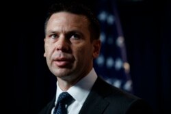 FILE - Department of Homeland Security (DHS) acting Secretary Kevin McAleenan speaks during a news conference in Washington, June 28, 2019.