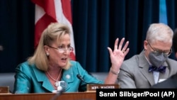 Zastupnica Ann Wagner (Republikanka, savezna država Missouri) na saslušanju Odbora za financije Zastupničkog doma Kongresa, 30.09.2021.