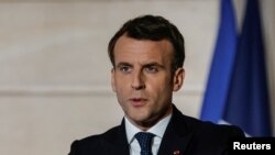 Le président français Emmanuel Macron à Paris, le 25 février 2021.