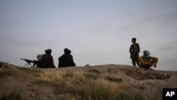 阿富汗喀布爾附近的塔利班戰士。 （2023年6月19日）
