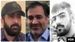 از راست:‌ امیرحسین حاتمی، مهدی محمودیان، و امیرعباس آزرم‌وند