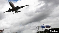 A Boeing 737 Max airplane operated by Brazil’s Gol airlines prepares to land at Salgado Filho airport in Porto Alegre, Brazil, Dec. 9, 2020.