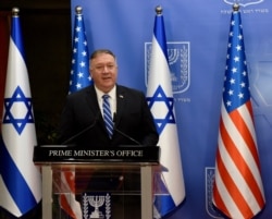 FILE - U.S. Secretary of State Pompeo meets with Israeli Prime Minister Netanyahu in Jerusalem.