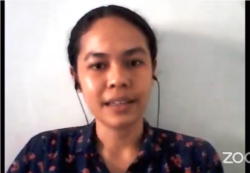 Indonesian Corruption Watch (ICW) researcher, Lalola Easter Kaban. (Photo screenshot)