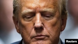 FILE PHOTO: Former U.S. President Trump found guilty on 34 felony counts of falsifying business records