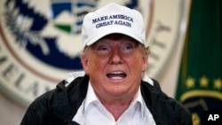President Donald Trump speaks at a roundtable on immigration and border security at U.S. Border Patrol McAllen Station, during a visit to the southern border, Jan. 10, 2019, in McAllen, Texas. 