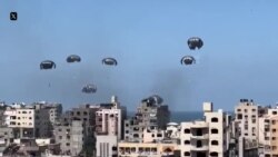 ارسال کمک‌های بشردوستانه از طریق هوا به نوار غزه