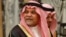 FILE - Saudi Prince Bandar bin Sultan seen at his palace in Riyadh, Saudi Arabia, June 4, 2008.