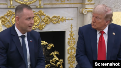 دونالد ترامپ و کارول ناوروتسکی، روسای جمهوری آمریکا و لهستان