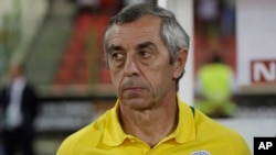 Alain Giresse, le coach français, à Malabo, le 27 janvier 2015.