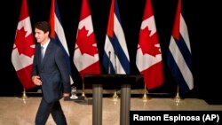 Прем'єр-міністр Канади Джастін Трюдо під час конференції в Гавані, Куба, 2016