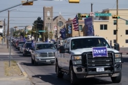 FILE - Supporters of President Donald Trump participate in a car parade in El Paso, Texas, Oct. 24, 2020.