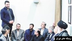 احسان حدادی در دیدار با علی خامنه‌ای