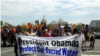 Native Americans, farmers, ranchers, and cowboys gather outside the Capitol Hill during a &quot;Reject and Protect&quot; rally to protest against the Keystone XL tar sands pipeline, Washington D.C., April 22, 2014. (Diaa Bekheet/VOA)