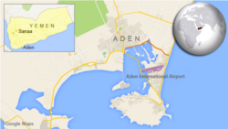 Map of Aden, Yemen