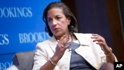 Bà Susan Rice, Cố vấn An ninh Quốc gia của Tổng thống Obama. 