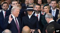 Vashington, 20-yanvar, 2025: Respublikachi Donald Tramp 47-prezident sifatida qasamyod keltirdi 