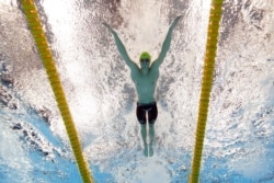 Australia's Brendon Smith swims to win the bronze medal in the 400-meter individual medley at the 2020 Summer Olympics, July 25, 2021, in Tokyo.