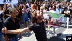 تجمع در قبرس برای حمایت از معترضان داخل ایران (یکشنبه ۳ مهر) 