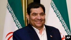 FILE - Iranian First Vice President Mohammad Mokhber is shown on Oct. 25, 2023. He was named acting president on May 20, 2024.