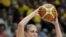Diana Taurasi of USA, right, at World Basketball Championship in Czech Republic, 29 Sept 2010