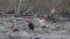 Rescue workers make their way through the mud and wreckage left behind by Saturday&#39;s mudslide as they look for signs of missing people, in Oso, Washington, March 27, 2014.