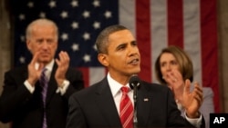 President Obama delivering State of Union address, 27 Jan 2010